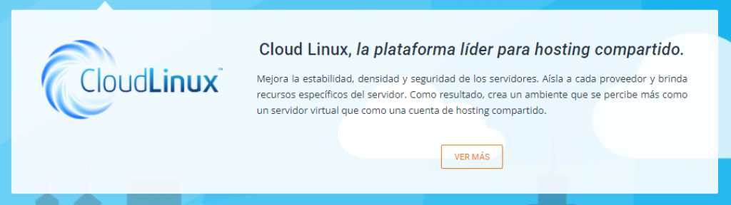 Plataforma cloud linux para hosting compartido